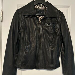Bod & Christensen Black Leather Jacket